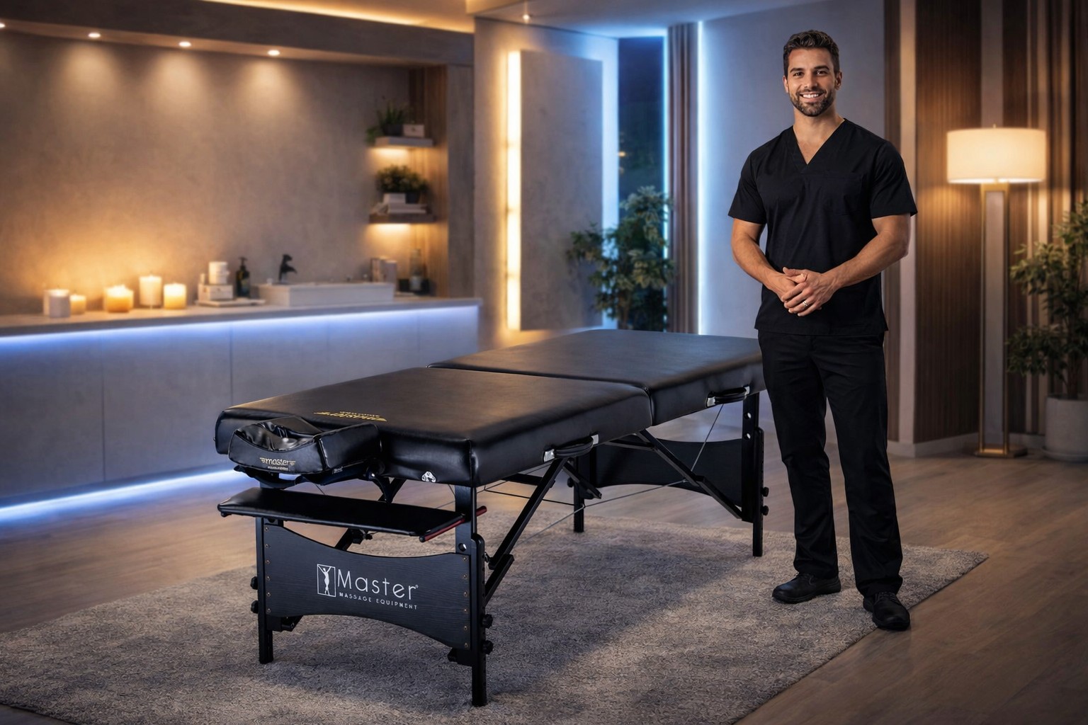 Масажний стіл Master Massage GALAXY Black (США)