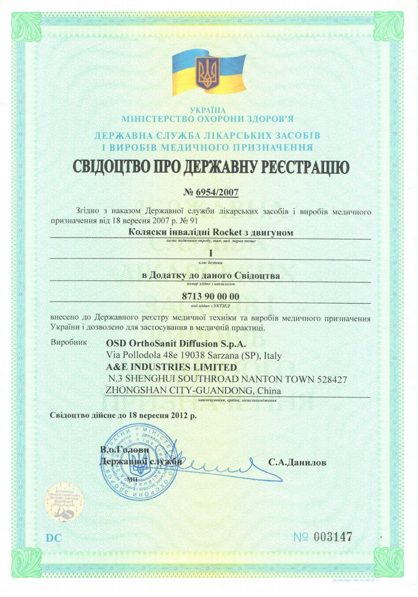 Свидетельство о государственной регистрации 18-09-07