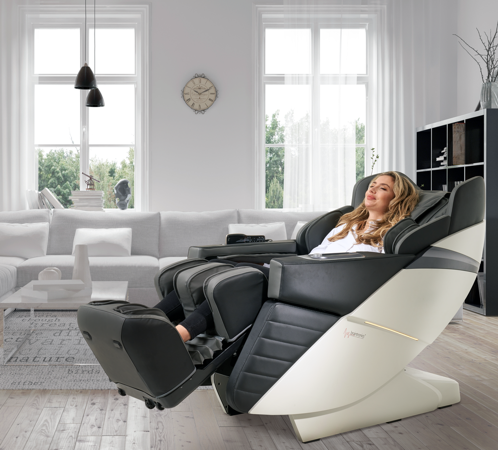 Масажне крісло Casada AlphaSonic III White Black 