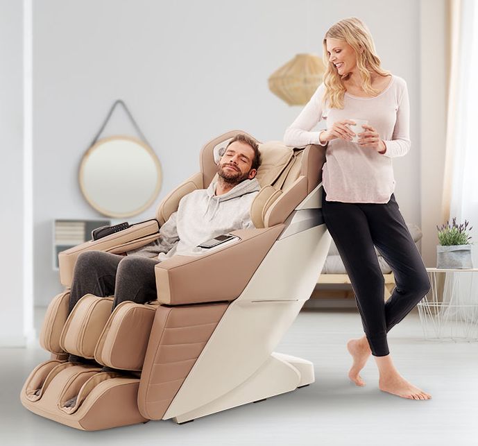 Масажне крісло Casada AlphaSonic III White Khaki